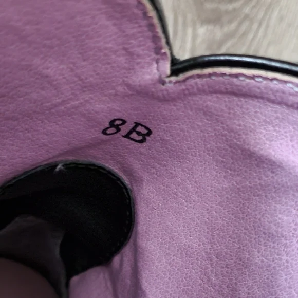 Black and Purple Ariat Leather Embroidered Women's Boots - Picture 4 of 12